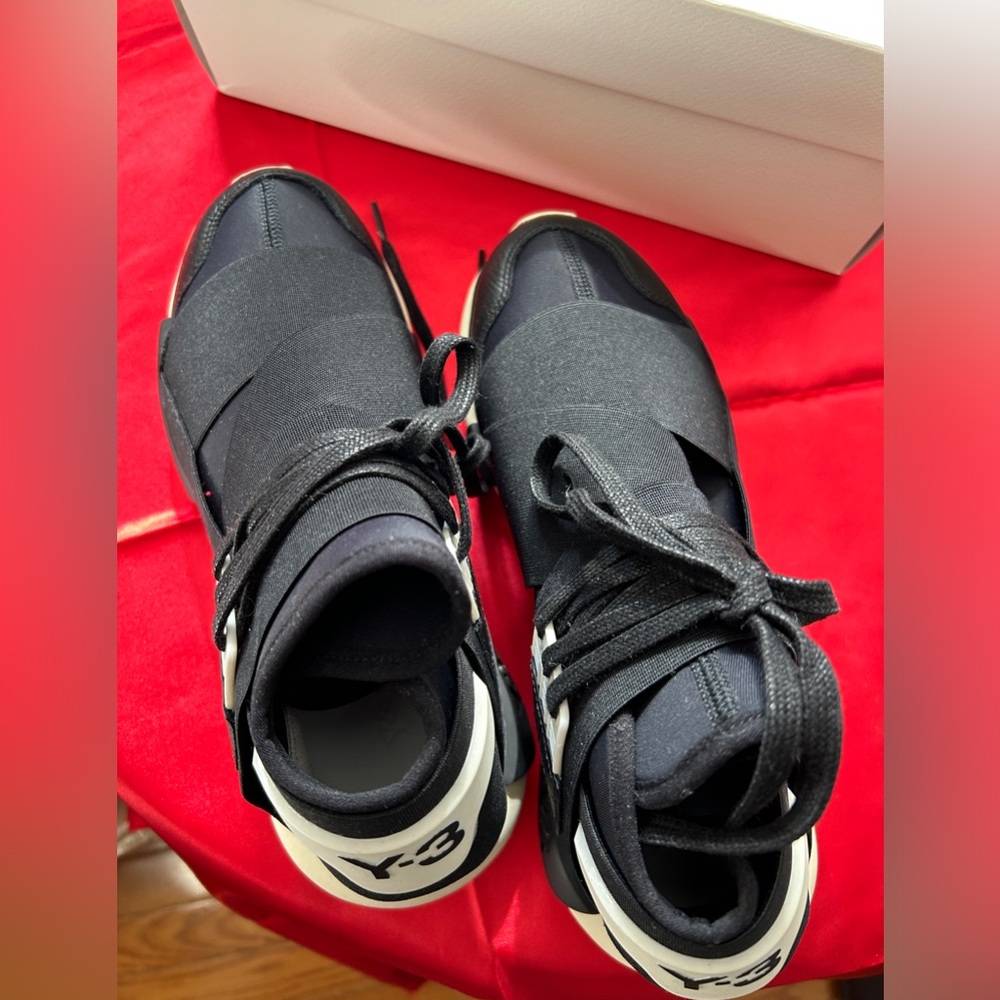 Y-3 Black and White Sneakers